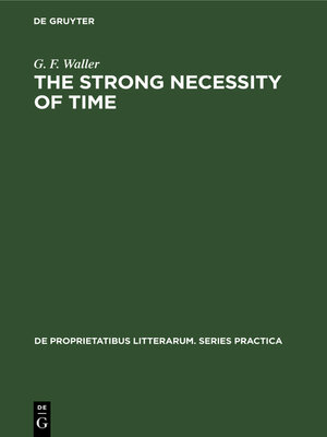 cover image of The Strong Necessity of Time